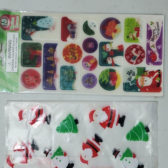 Bundle Ornaments Angel, Snowmen, Candy canes and motion stickers & Snowflakes - Picture 13 of 16